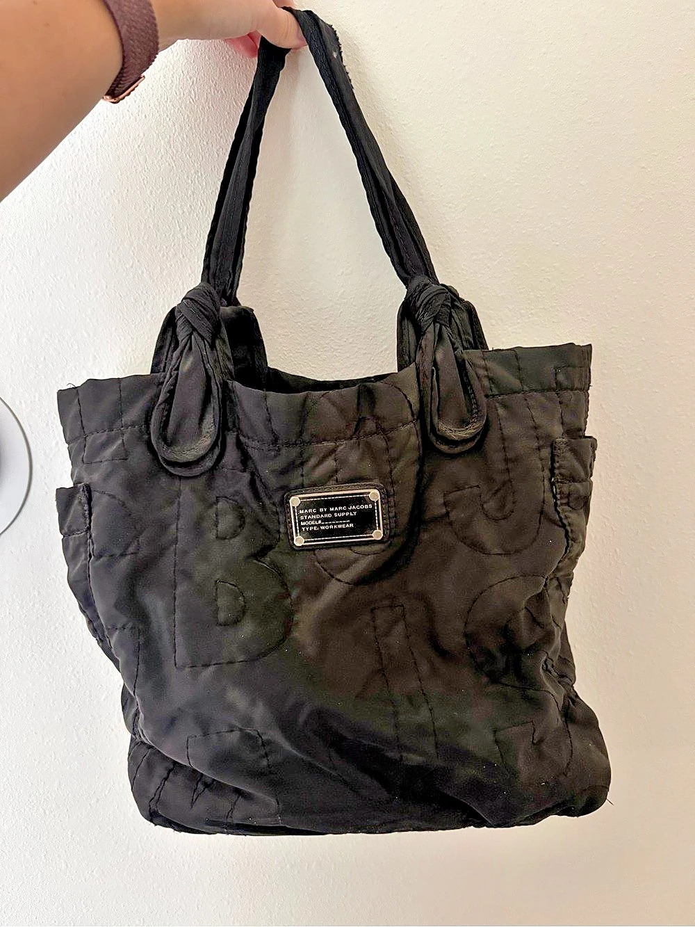 Marc Jacobs Quilted Tote in Black